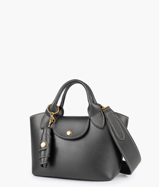 British Treasures Black mini top-handle tote bag-001