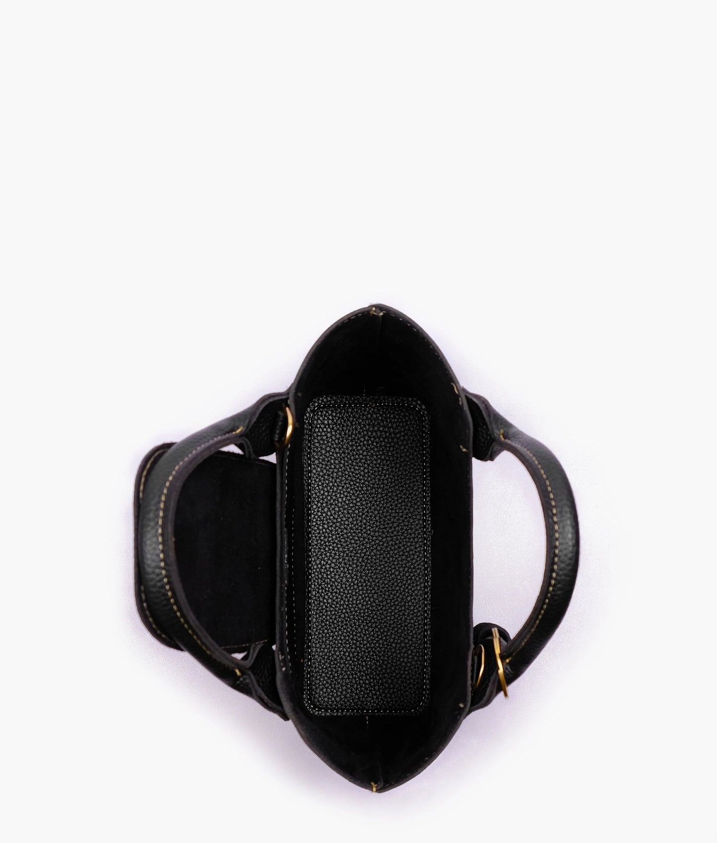British Treasures Black mini top-handle tote bag-001